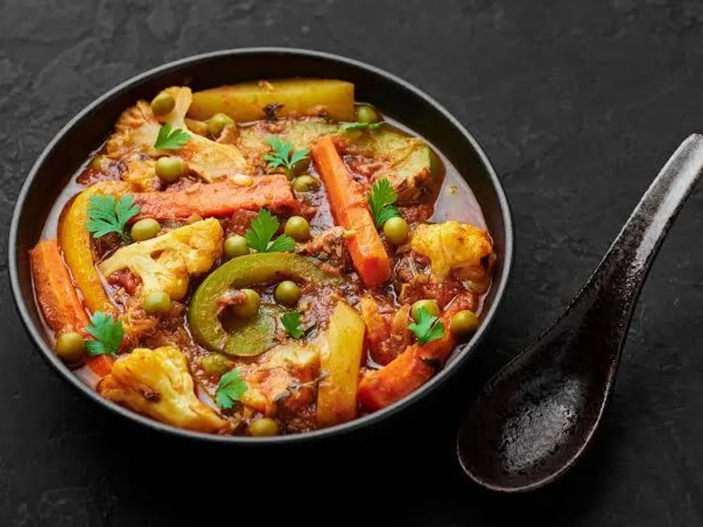 Mixed Vegetable Curry — Vegetarian Specials at Clifton Indian Restaurant and Bar, Cincinnati, OH