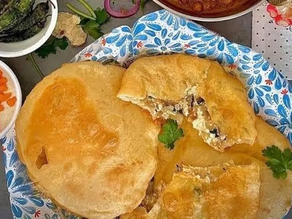 Paneer Bhatura — Breads at Clifton Indian Restaurant and Bar, Cincinnati, OH