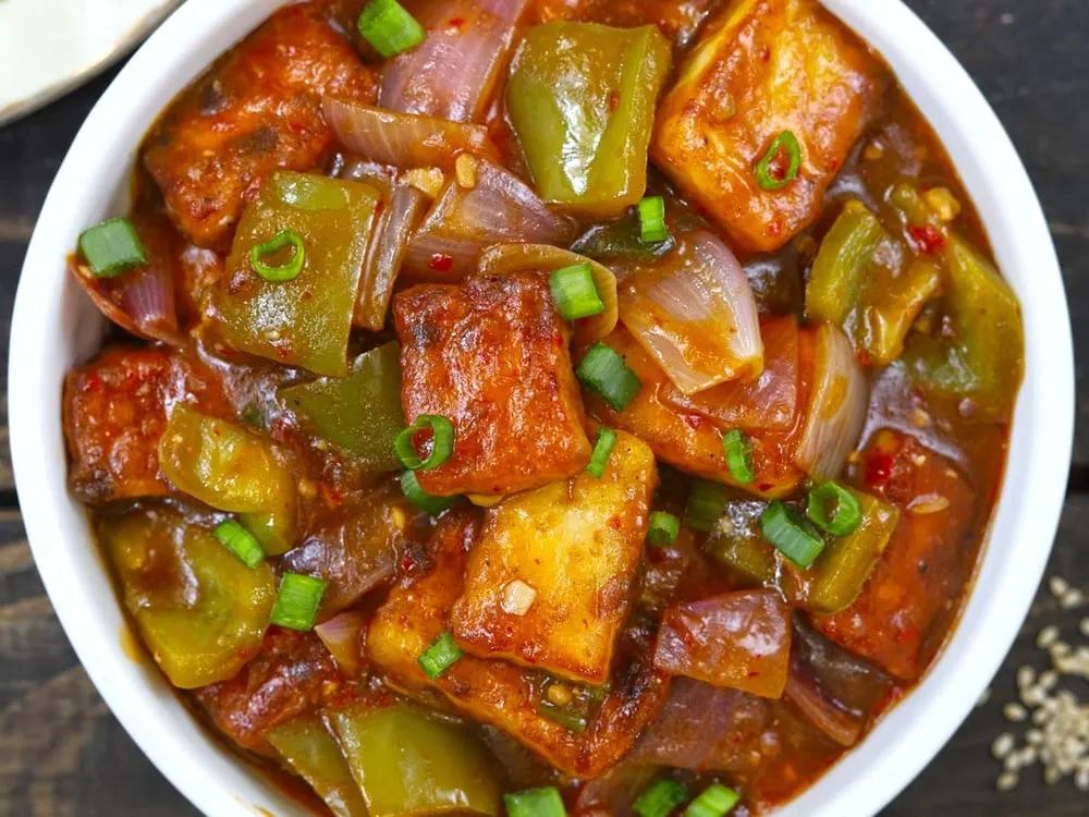 Paneer Chili (Dry or Gravy) — Vegetarian Specials at Clifton Indian Restaurant and Bar, Cincinnati, OH