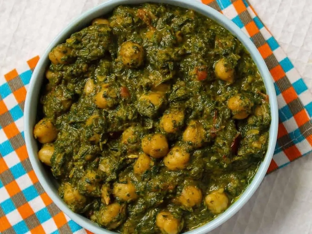 Saag Choley — Vegetarian Specials at Clifton Indian Restaurant and Bar, Cincinnati, OH